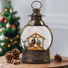 Christmas Snow Globes with Nativity Scene, Musical Lighted Water Lantern