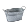 Galvanized Oval Bucket Container - Rustic Wedding and Home Decor