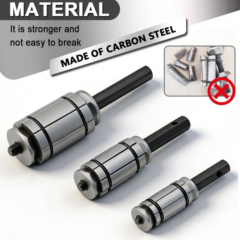 1/18'' to 3-1/2'' Exhaust Tail pipe Expander Tool, 3 Pcs