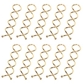 TUUXI 10pcs Spiral Bobby Pins 2 Inch Gold Metal Fast Bun Hair Accessories Spiral Hair Pins Spin Twist Screw Hair Pins for Women Hair Style DIY