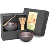 Matcha Set of 4 Matcha Bowls 250 ml Anthracite/Red with