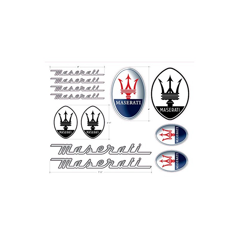 Maserati Decal Set Stickers