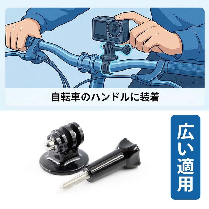 DYNAVERT 三脚アダプターマウント ウェアラブルカメラ アダプタ 1/4 インチ メス 変換 自撮り棒 雲台