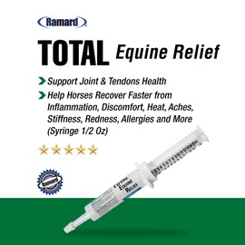 Ramard Total Equine Relief - Total Horse Joint Supplement for Total Body Equine Relief Powder, Tendon & Joint Health, Alleviating Swelling & Discomfort, Boosting Performance & Training 1 Syringe 1/2oz