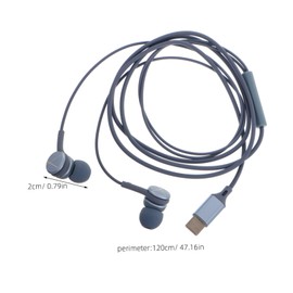 TEHAUX Wired Type C Earbuds with Noise Cancellation Ergonomic Design for Comfortable Listening Travel Friendly USB C Headphones for Music and Calls Compatible with Smartphone