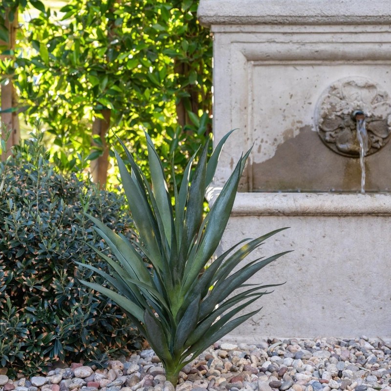 UV Resistant Artificial Indoor/Covered Outdoor Yucca Plant - 27"