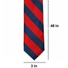 tiemart Boys' Neckties for 8 to13 years old (Red and