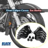 Unbranded Black Brake Caliper Covers For Harley Road King Electra