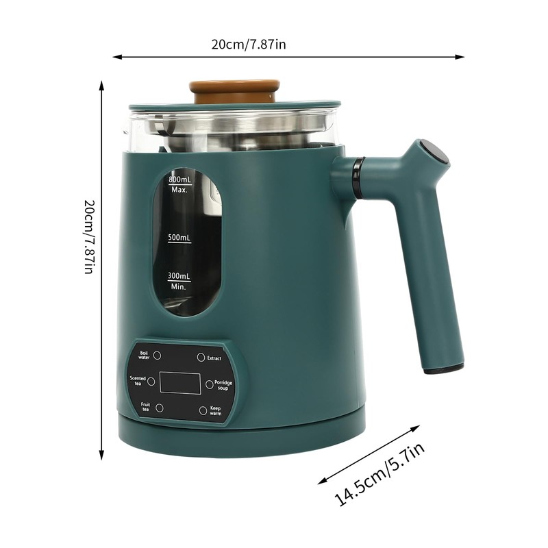 Electric Kettle,Temperature Control Glass Tea Maker LCD Display,Water Boiler &