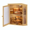 Furshus Corner Bread Box for Kitchen Countertop,Bread Storage for Homemade