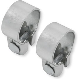 2x Wide Range Clamps Diameter 37-82 mm Exhaust Clamp Tractor Galvanised (40.5 mm (39-42 mm))