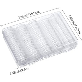 Pack of 100 30 mm coin capsules protect the seal coin holder for coin collection, 5 sizes (17/20/25/27/30 mm) money storage