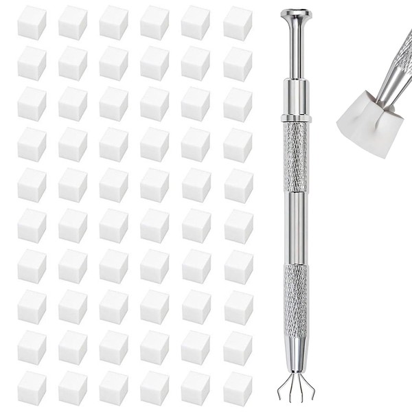 200 Stück Nail Art Schwämme mit Metallgreifer, nagel designing zubehör,