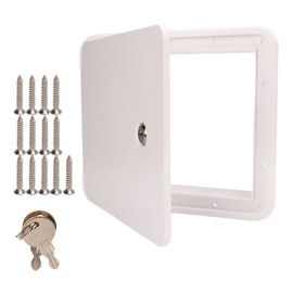 RV Power Cord Hatch, Square Cable Hatch, Square Power Cord Cable Hatch Electrical Access Door for RV Boat Trailer Motorhome