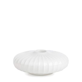 Kähler Hammershoi Candlestick, Ceramic, White, 11.5 x 4.5 cm
