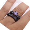 ringheart 3pcs Matching Rings His and Hers Ring Couple Rings