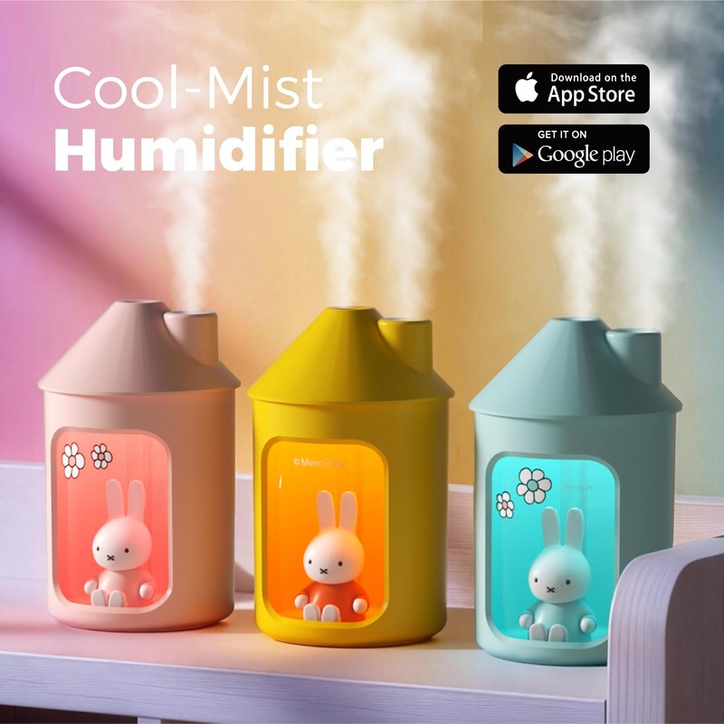 Mipow X Miffy Double Spray Humidifier 2.0 Smart App-Control RGB