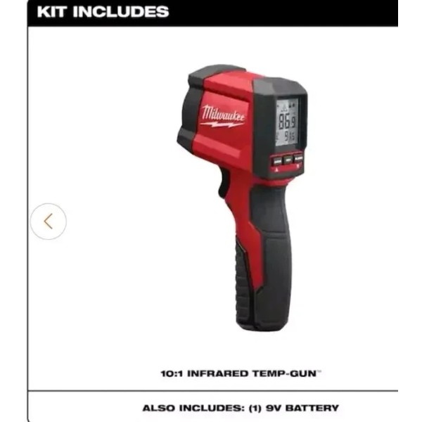 Milwaukee Laser Temperature Gun Infrared 10:1 Thermometer 2267-20 NEW Sealed