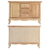 Dollhouse 1:12 Double Door Cabinet Doll House Wooden Furniture Miniature