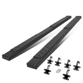 Auto Dynasty 5" Running Boards Compatible with Ram 1500 Crew Cab 19-24, Stainless Steel Nerf Bars, Black Powdercoated Non-Slip Side Steps