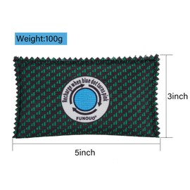 FUNOUO 100g Rechargeable Desiccant Pack of 10,Moisture absorbers for storage,Moisture absorbers Bag,Desiccant Dehumidifier bag,Dehumidifier for Home Closets,Gun Safe, and Cars