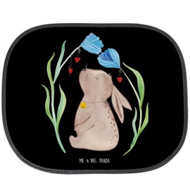 Mr. & Mrs. Panda Car Sun Shade Rabbit Flower - Easter Gifts, Easter Decoration, Gift, Car Sun Visor, Child, Sun Protection Film, Easter Bunny