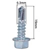 SKIR'CO (Pack of 100) DIN 7504K Galvanised Steel 6.3 x