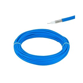 Vecys 32.8ft/10m RG402 Semi-Flexible RF Coaxial Cable RG402 .141 Inch Cable with FEP Blue Jacket