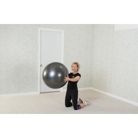 Black Mountain Products Professional Grade Stability Ball - Pro Series 1000Lbs Anti-Burst 2000Lbs Static Weight Capacity Blue