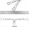 DEYACE Leash Backup with Dual Clasps Prong Collar Safety Clip