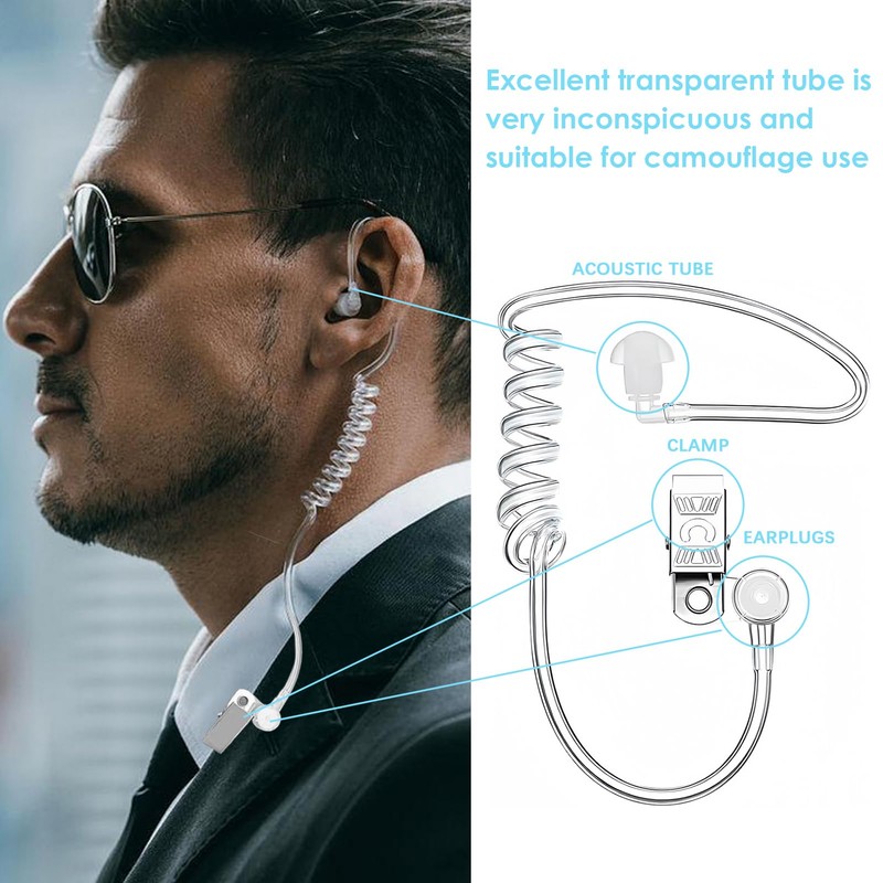 Earphones Sound Tube for Radios, Sound Tube Ear Insert, Bi-directional