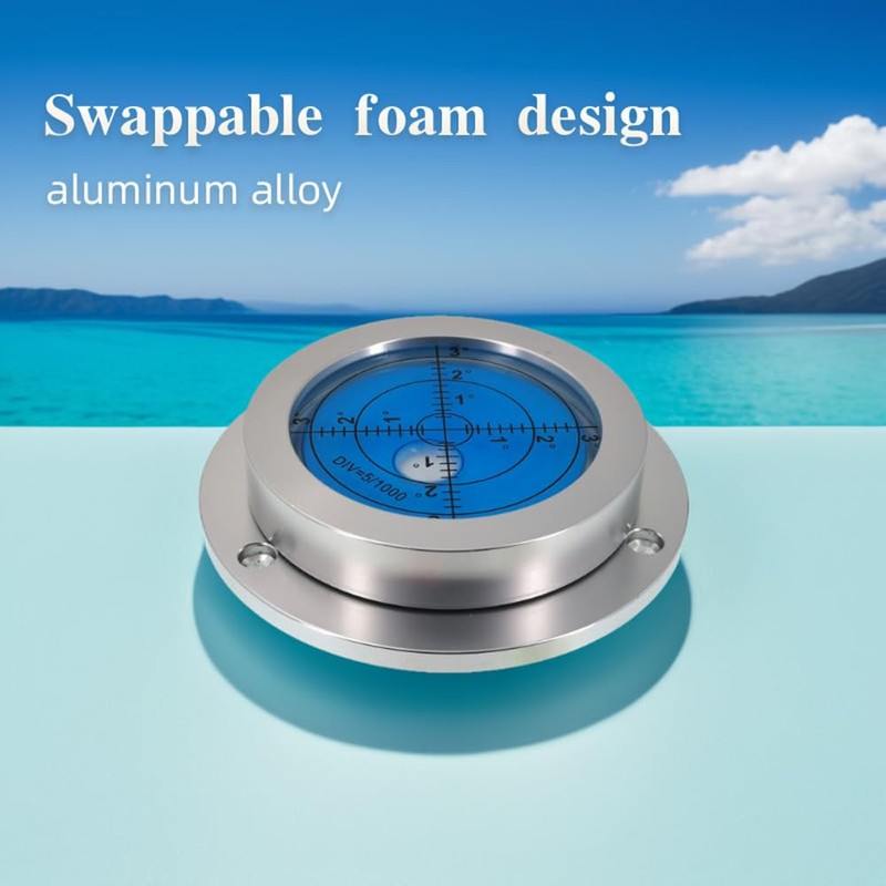 90MM Universal Horizontal Bubble Leveler Level with Replaceable Bubble Design