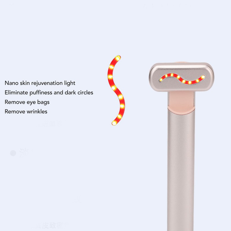 Heated Eye Massage Wand Stick RF Relieve Fatigue Microcurrent Eye