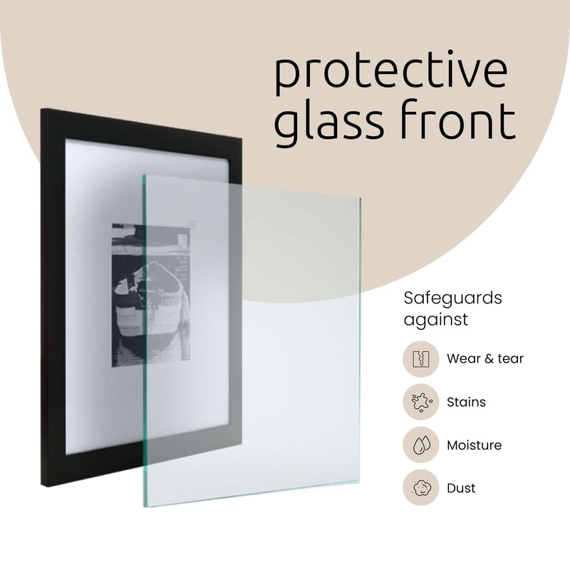 Kiera Grace Classic Langford Wooden Picture Frame, 5" x 7",