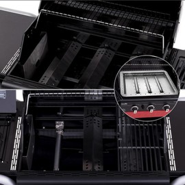 463340516 Replacement Parts for Charbroil Gas2coal Grill Replacement Parts 463336818 463370519 463370518 G553-0002-W1A Heat Tent G421-0500-W1 Burners G421-0200-W1 Charcoal Tray Gas 2 Coal 3 Burner