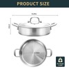 Yeksum Tri-Ply Stainless Steel 5 Quarts Saute Pan, 12.5 Inch