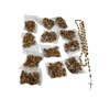 Lot of 12 Jerusalem Soil Bethlehem Olive Wood Rosaries w/