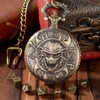Mini DND Dice Set, with Steampunk Warlock Skull Pocket Watch