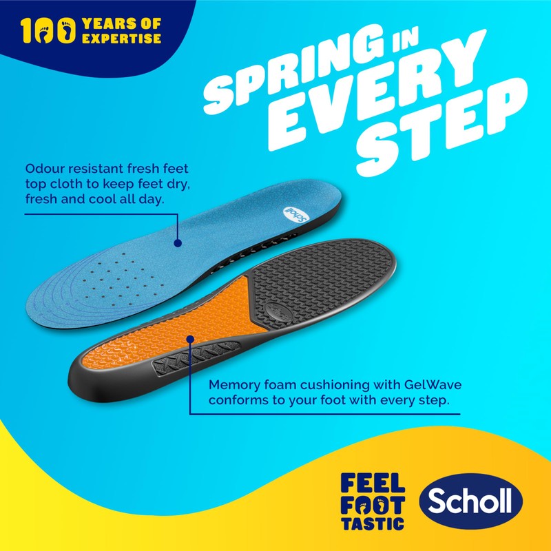 Scholl GelActiv Work & Boot Insoles for Men, All Day