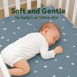 Custom-Sized Baby Crib Sheet – Soft, Breathable Fitted Sheet for Bassinet, Cradle, or Toddler Mattress – Made to Order in The USA – Washable & Snug Fit