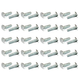 POWERTEC 1/4"-20 T Track Bolts 40 Pack for T Track, 1 Inch Long T Slot Bolts for Universal T Track, T Track Accessories for Woodworking Jigs and Fixtures (QTB1004-P2)