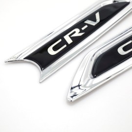 Auto Parts Port Air Vent Hood Intake Fender Trim Side Wing Fender Emblem Badge Decoration Cover Trim Chrome, Fits for 2017-2022 Honda CR-V, 75053-C