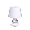 Lina Bedside Lamp (White/Silver) Table Lamp Ceramic Table Lamp with