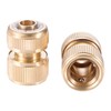Hicello 4PACK Garden Hose Quick Connector, Quick Disconnect Hose Fittingsn