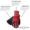 West County 030S/S Gloves – Small, Crimson/Slate, Protective Work Gloves