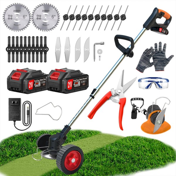 Cordless Weed Wacker 01, Weed Wacker Battery Operated with Battery