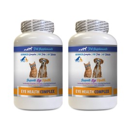 Dog Losing Vision - PET Eye Health Complex - Dogs and Cats - Supports Eye Vision - Bilberry for Dogs - 2 Bottles (120 Tablets)