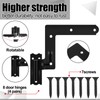 Moxweyeni 16 Pack (8 Pair) Steel Blind Shutter Hinge 1-1/16"