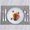 HPMAISON 9 Pcs Grey Placemats Set - 4 Placemats, 4