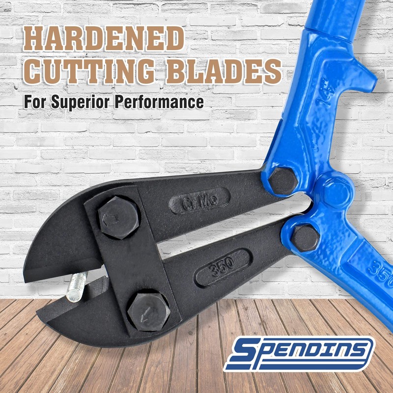 SPENDINS Bolt Cutter with Drop Forged Cr-Mo Alloy Steel Blades,with